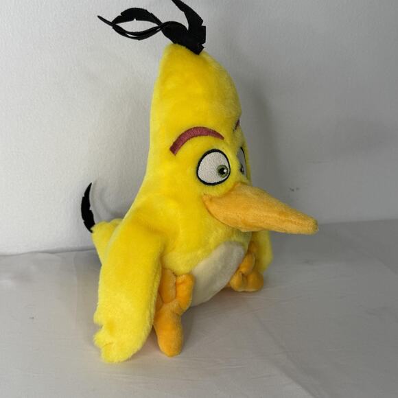 Angry Birds Chuck Yellow Bird Plush Stuffed Toy Commonwealth 2016 Rovio - Picture 2 of 7